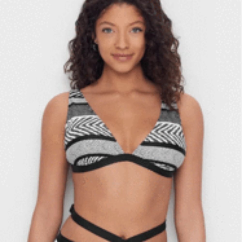 Kenneth Cole Women's Printed 2 Piece Bikini Swimsuit - S